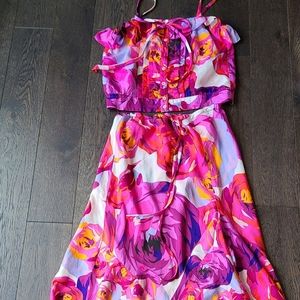 NANETTE LAPORE 2 piece silk summer skirt and top